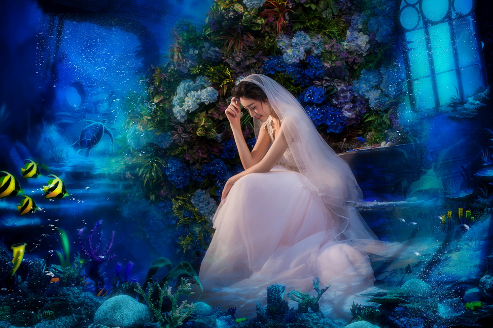 【爱拍映像】深蓝秘境主题创作婚纱摄影