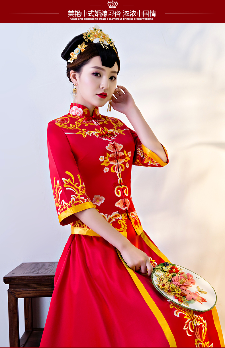 中式婚纱旗袍_旗袍婚纱