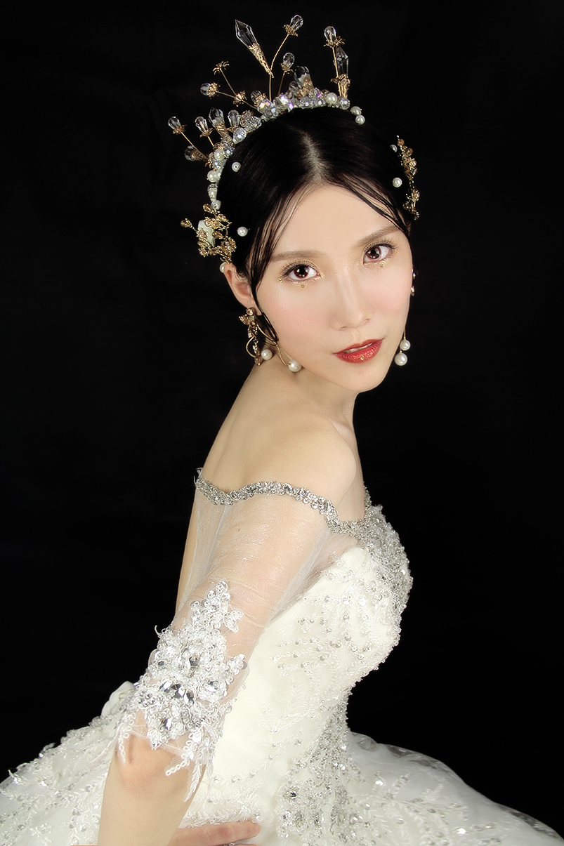 异域风情魅惑人鱼妆女王主纱造型