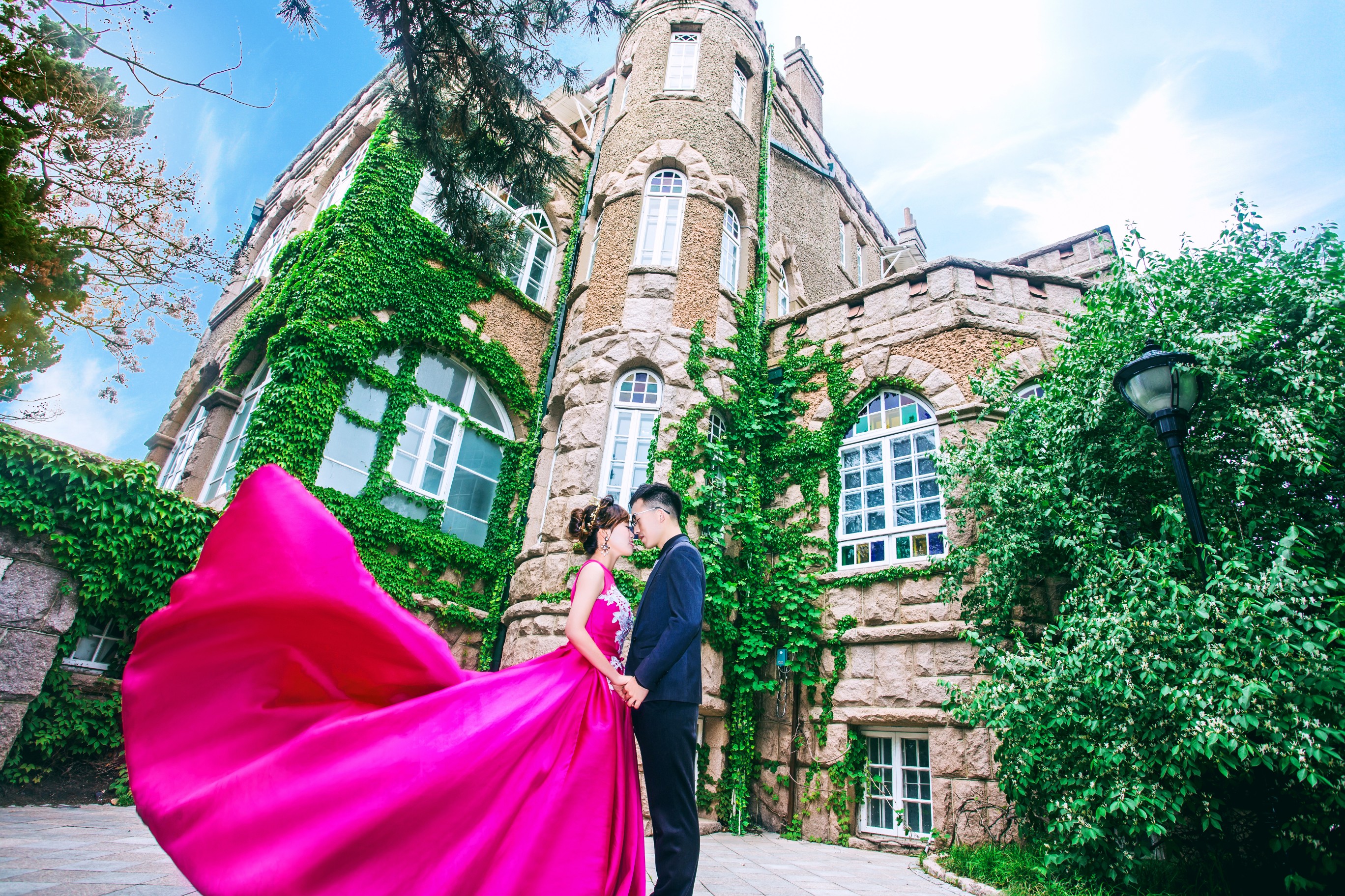 青岛天美婚纱摄影案例 -【天美-青岛旅拍】小鱼山 花石楼客片欣赏