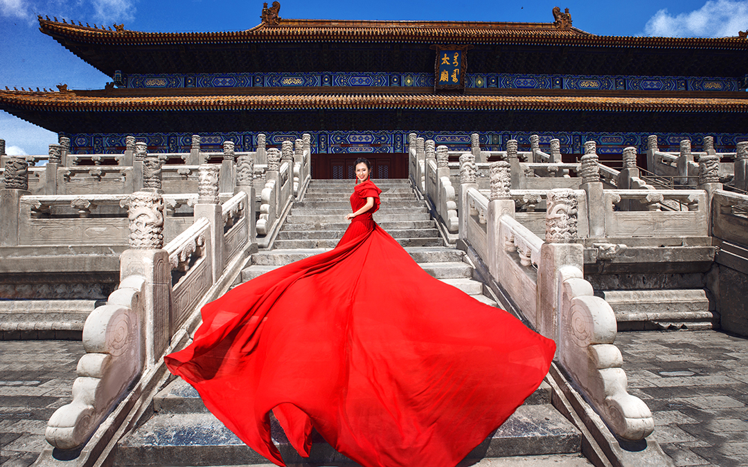 天坛太庙故宫婚纱照 订单送戒指婚纱摄影工作室