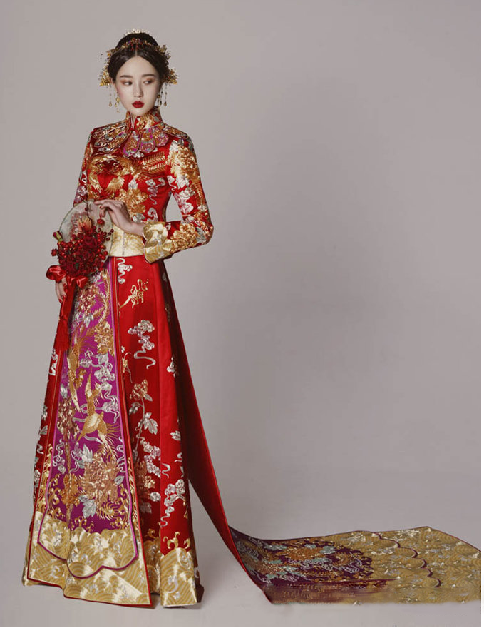 定制款中式龙凤褂 秀禾装