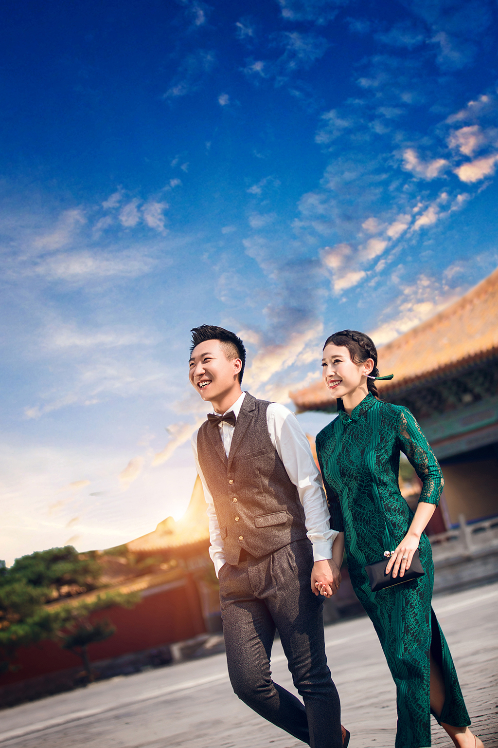 北京特色 南锣鼓巷红墙婚纱照 拍摄260张以上