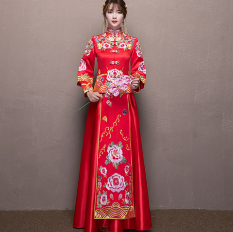 中式婚纱款式_中式婚纱(2)