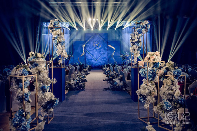 唯美蓝色系主题婚礼《湛蓝之恋》