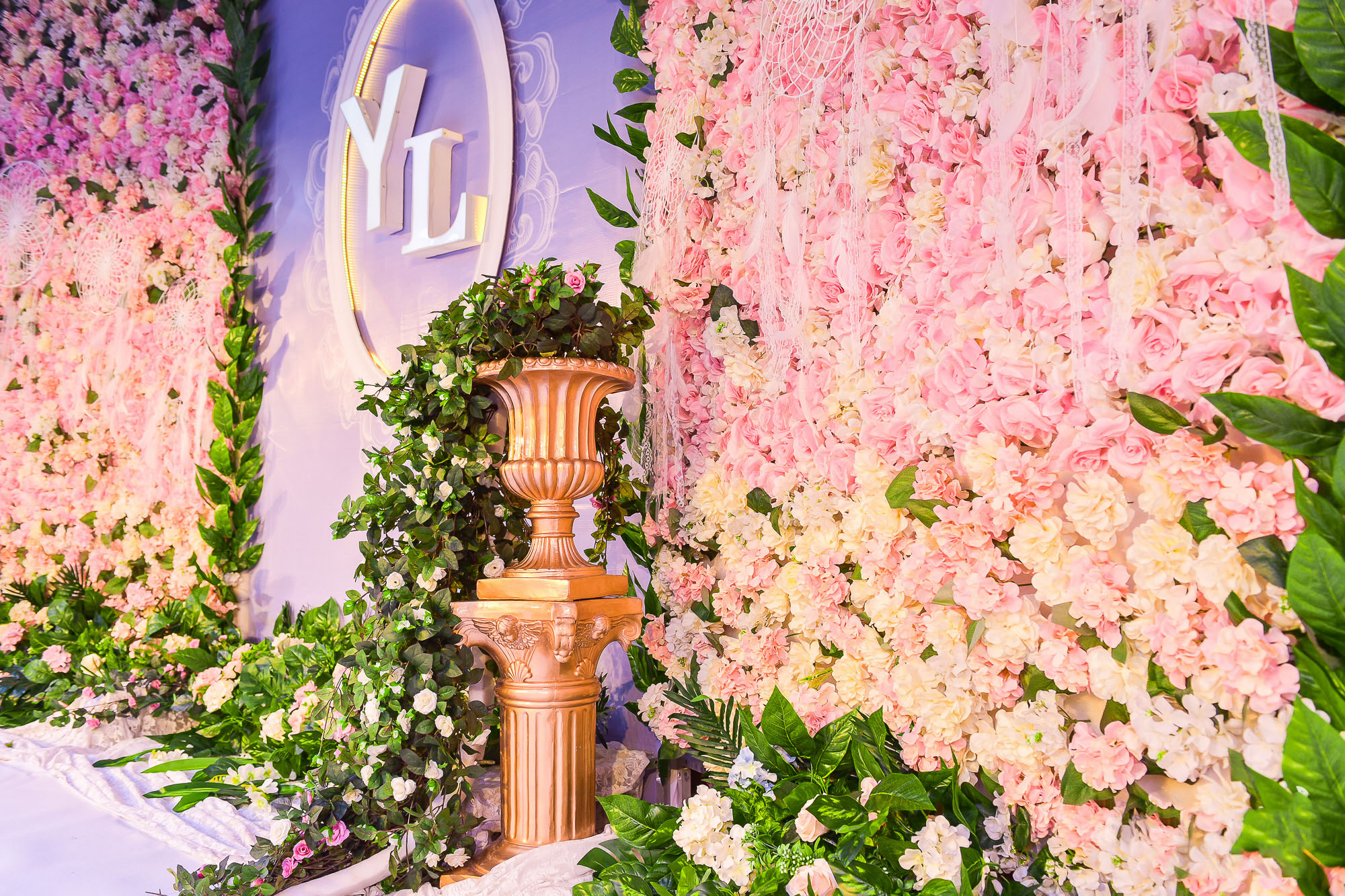 【喜库】2018紫外光来袭-- 梦幻粉紫欧式花墙