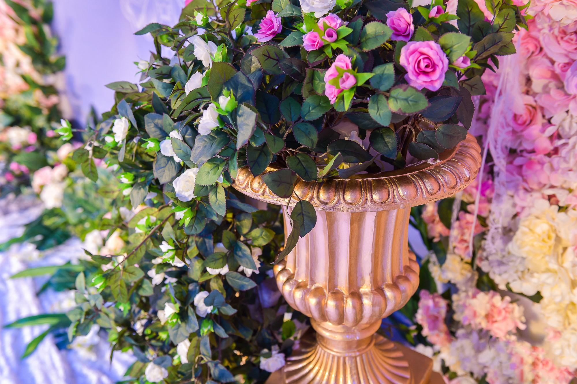 【喜库】2018紫外光来袭-- 梦幻粉紫欧式花墙