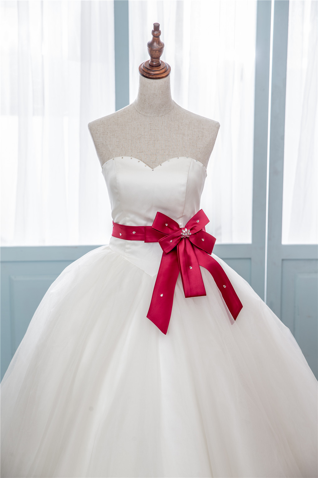 【1 1】甜美经典手工婚纱