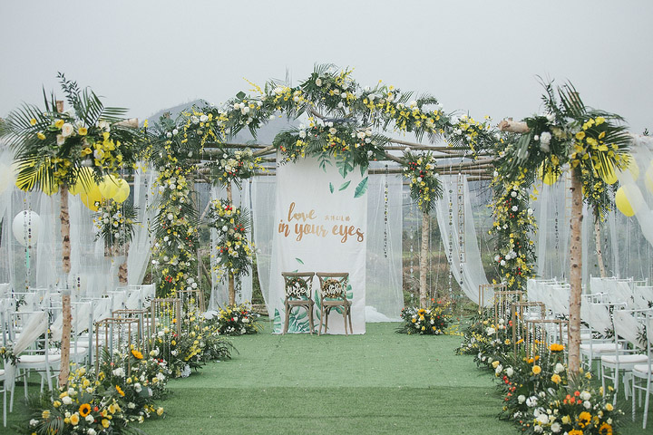 【皆喜策划】户外清新森系婚礼《唯你》