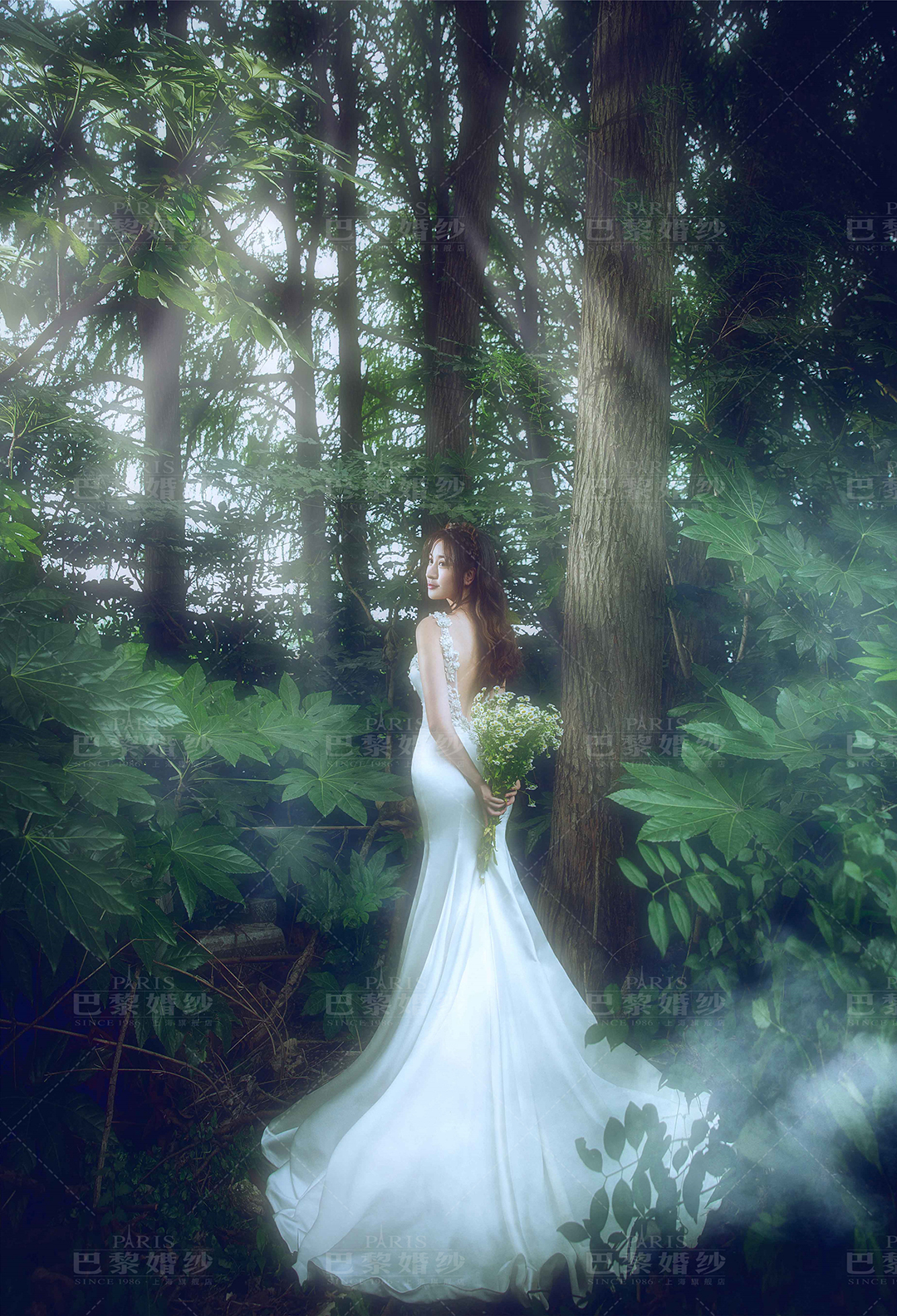 森林系列婚纱照_森林系婚纱照