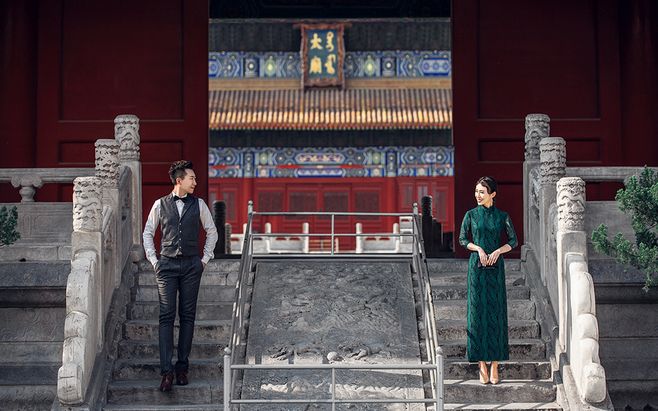 中国传统婚纱照