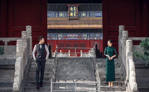 中国传统婚纱照