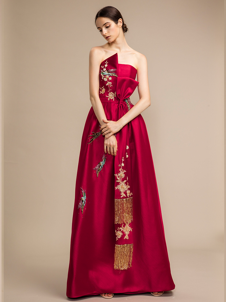 dreamweaving婚纱礼服原创设计案例 -【dream weaving】中国风刺绣