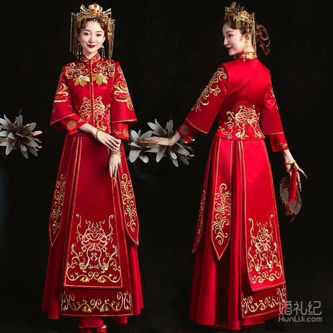 中式秀禾服婚纱照图片_秀禾服婚纱照(3)