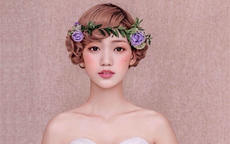 新娘短发造型图片韩式