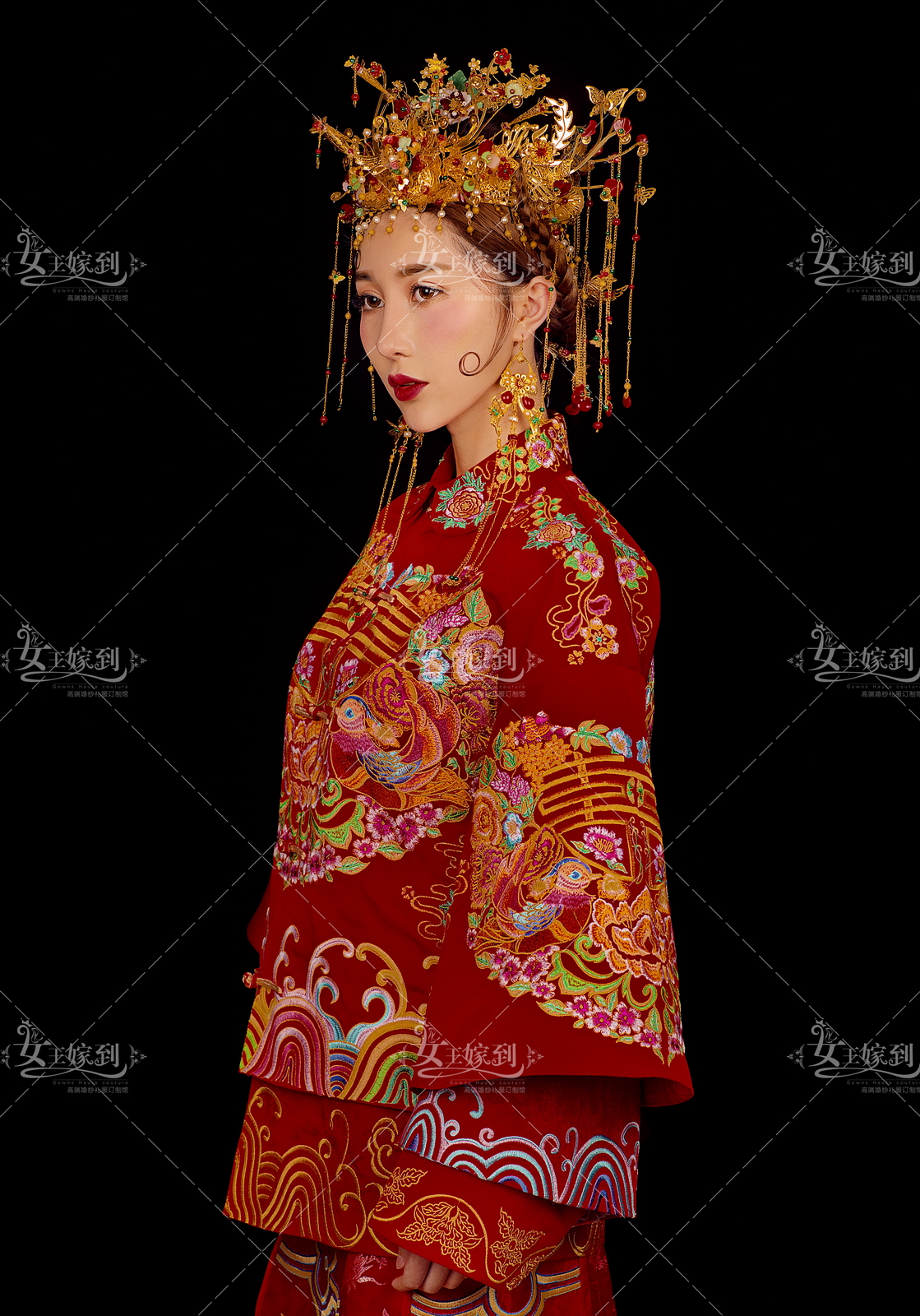 女王嫁到跟妆造型--中式新娘