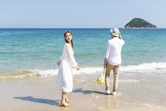 青島海景婚紗照一對一拍攝五套服裝包住宿