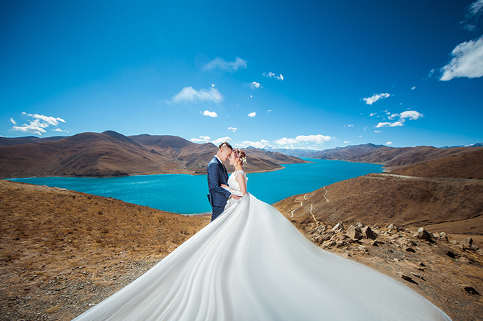 羊湖+布达拉宫旅行婚纱照