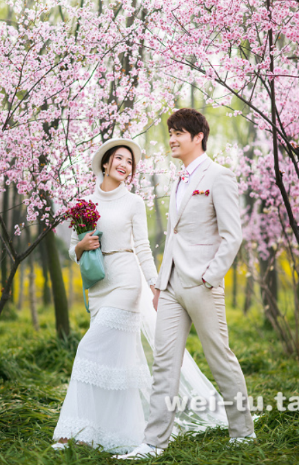 婚紗照全外景拍攝 海邊草地建筑物街拍
