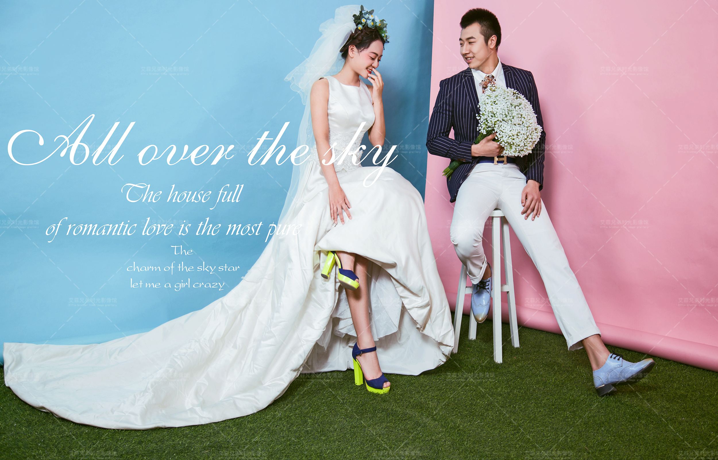 安化麦田婚纱摄影韩系唯美小清新韩式公主风内外景