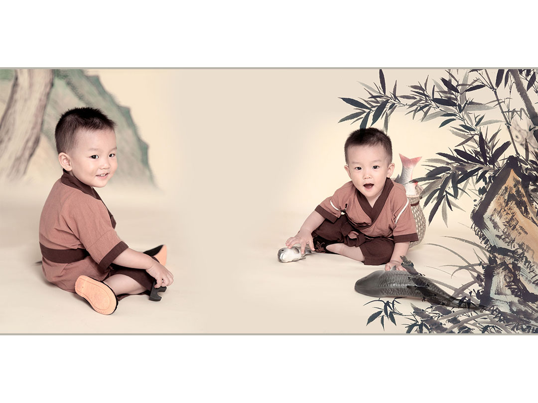 超值寶寶照*童年成長(zhǎng)記憶-國(guó)畫(huà)風(fēng)-花仙子兒童攝影