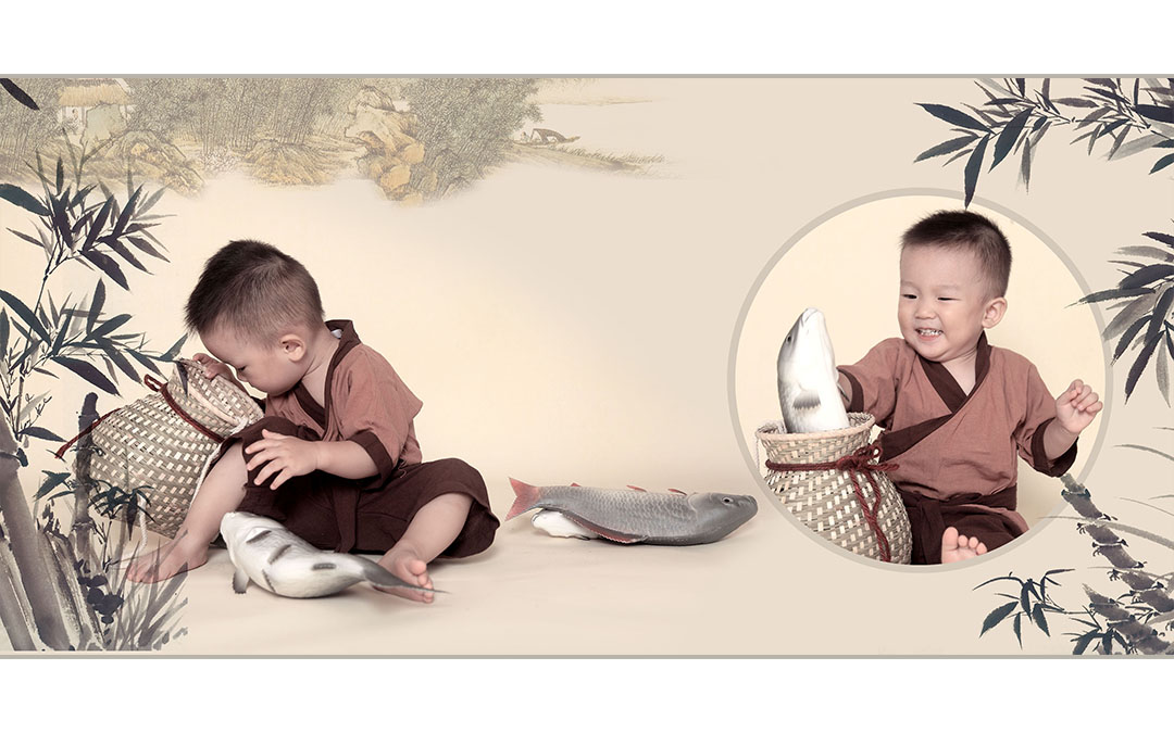超值寶寶照*童年成長(zhǎng)記憶-國(guó)畫(huà)風(fēng)-花仙子兒童攝影