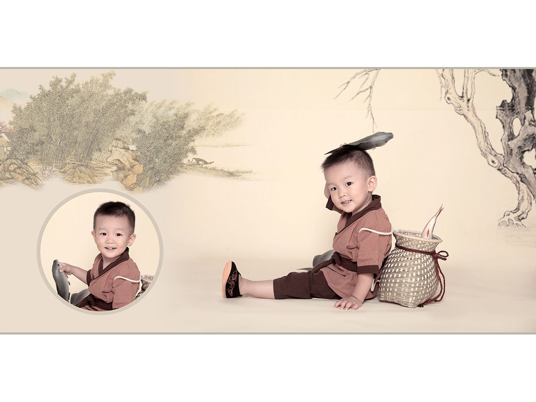 超值寶寶照*童年成長(zhǎng)記憶-國(guó)畫(huà)風(fēng)-花仙子兒童攝影
