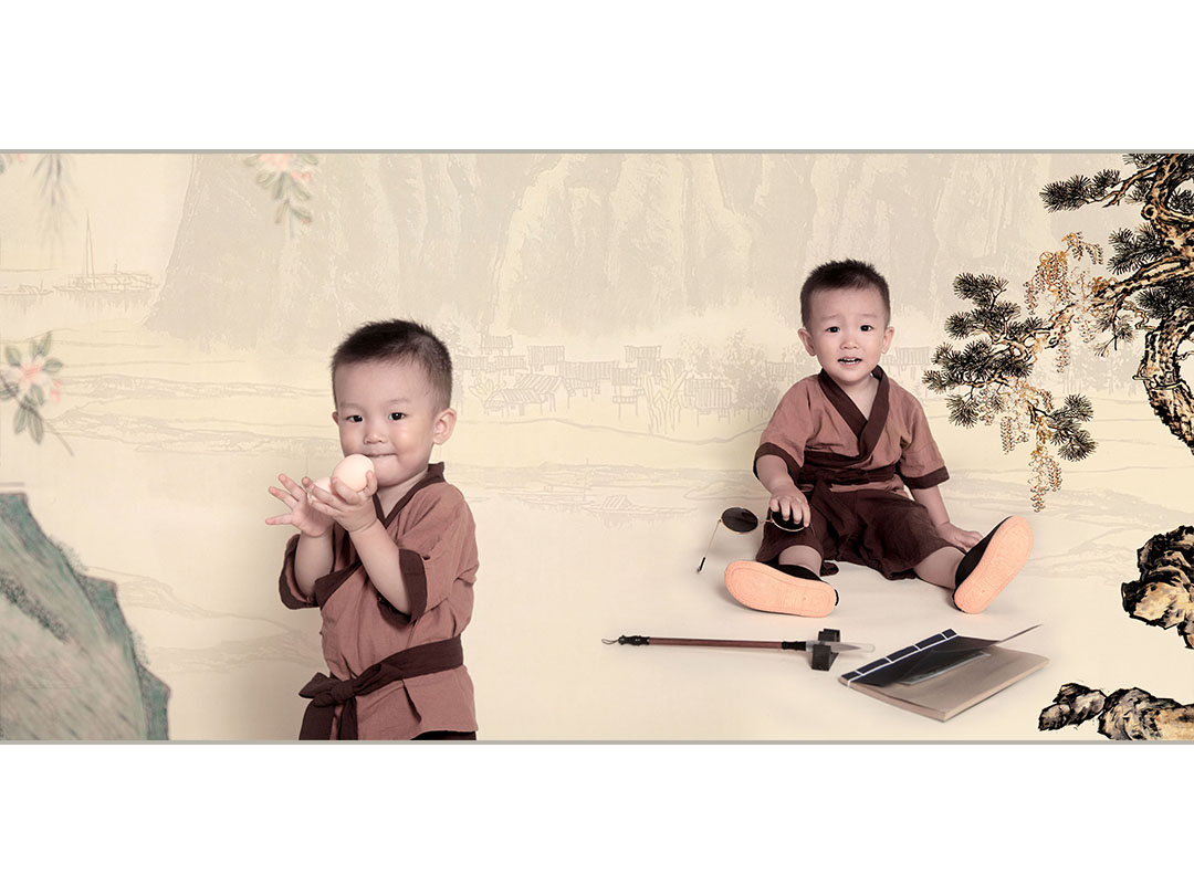超值宝宝照*童年成长记忆-国画风-花仙子儿童摄影