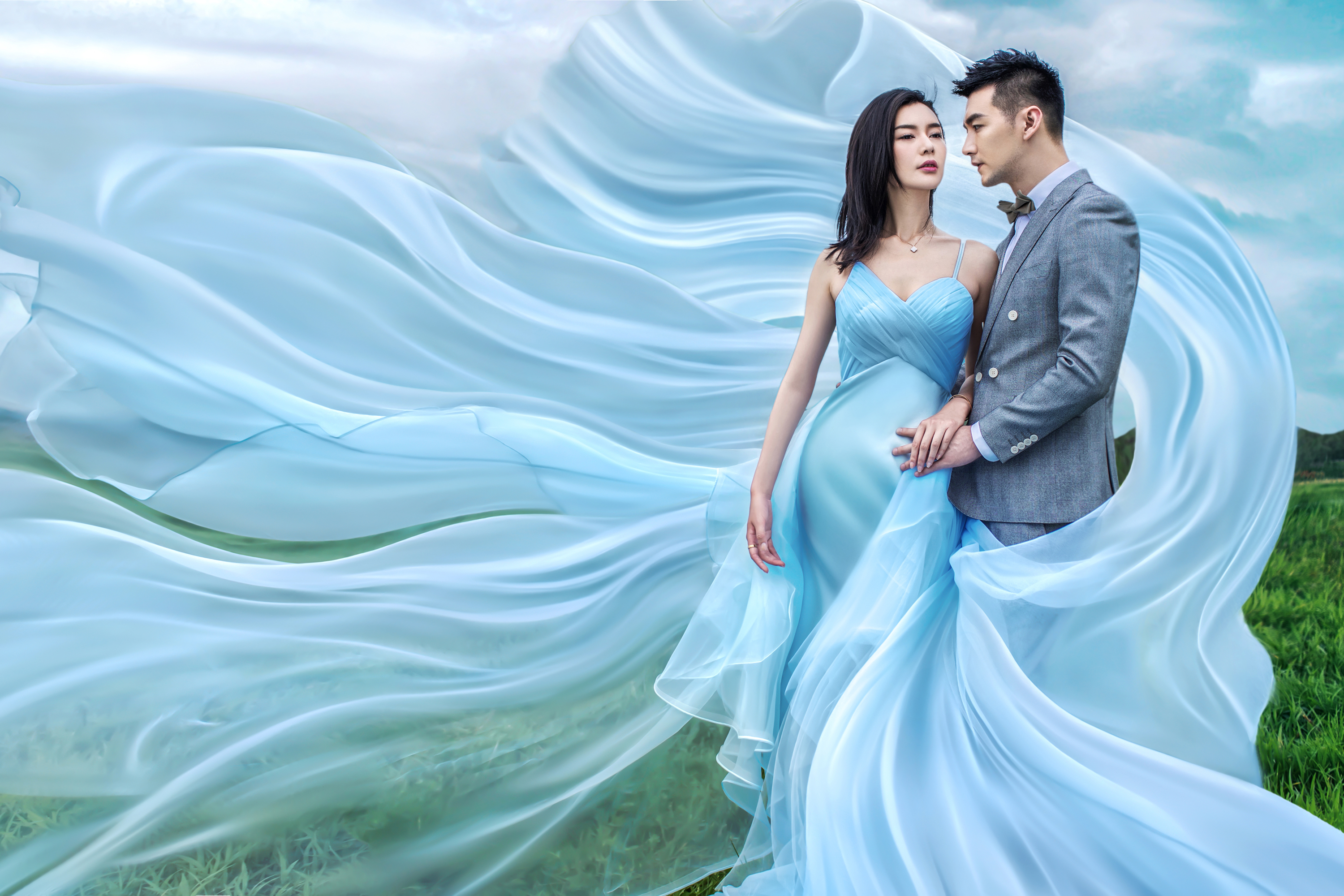 草原，沙漠，美林谷浪漫旅拍婉纱仙妮底片全送精修