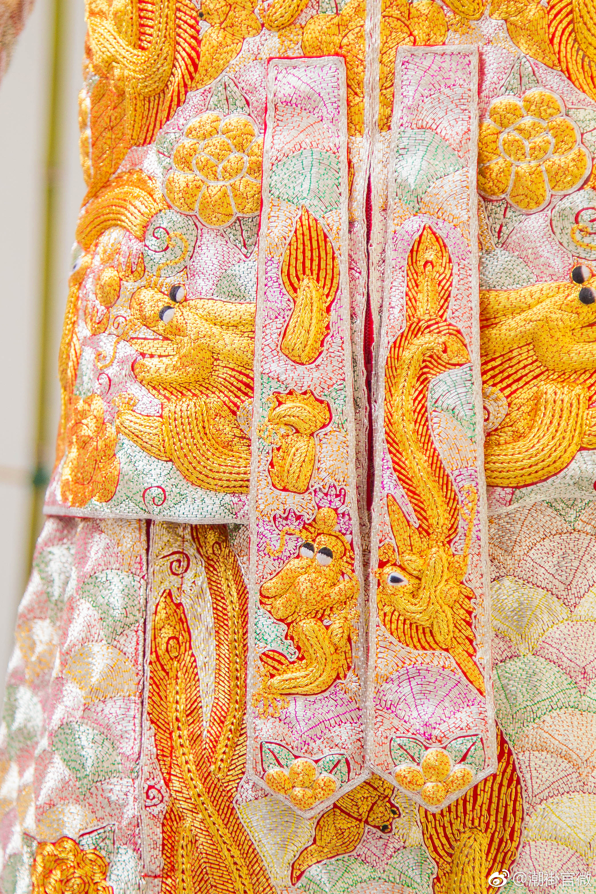 【褂皇】金龙金凤 胡杏儿 款纯手工龙凤褂租赁