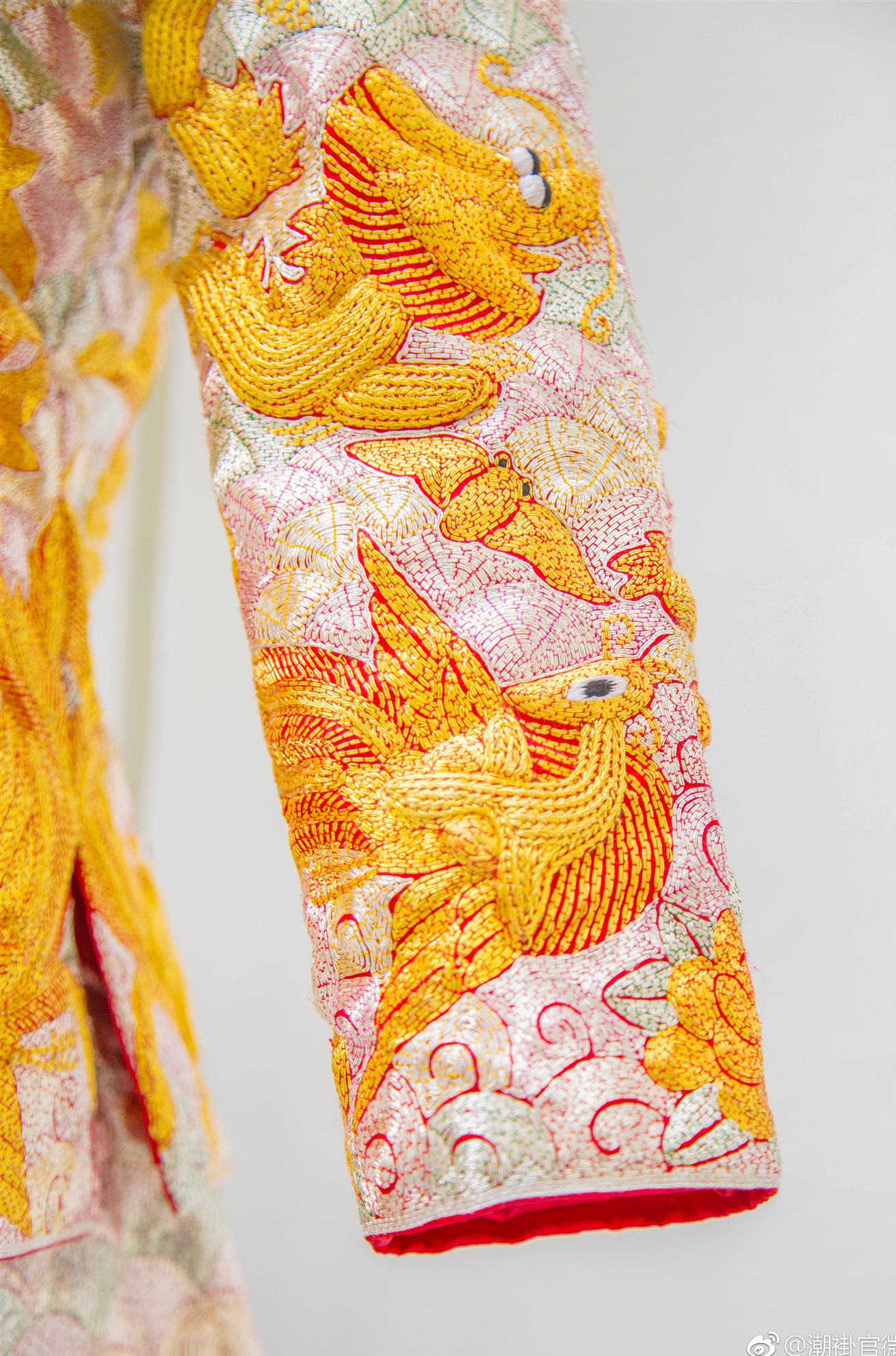 【褂皇】金龙金凤 胡杏儿 款纯手工龙凤褂租赁