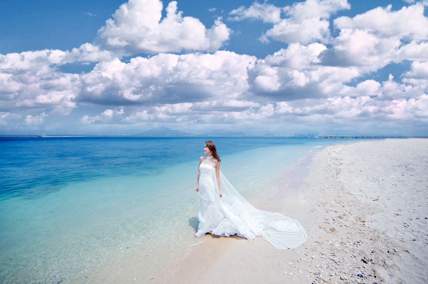 一对一拍摄各6套服装青岛海景拍摄