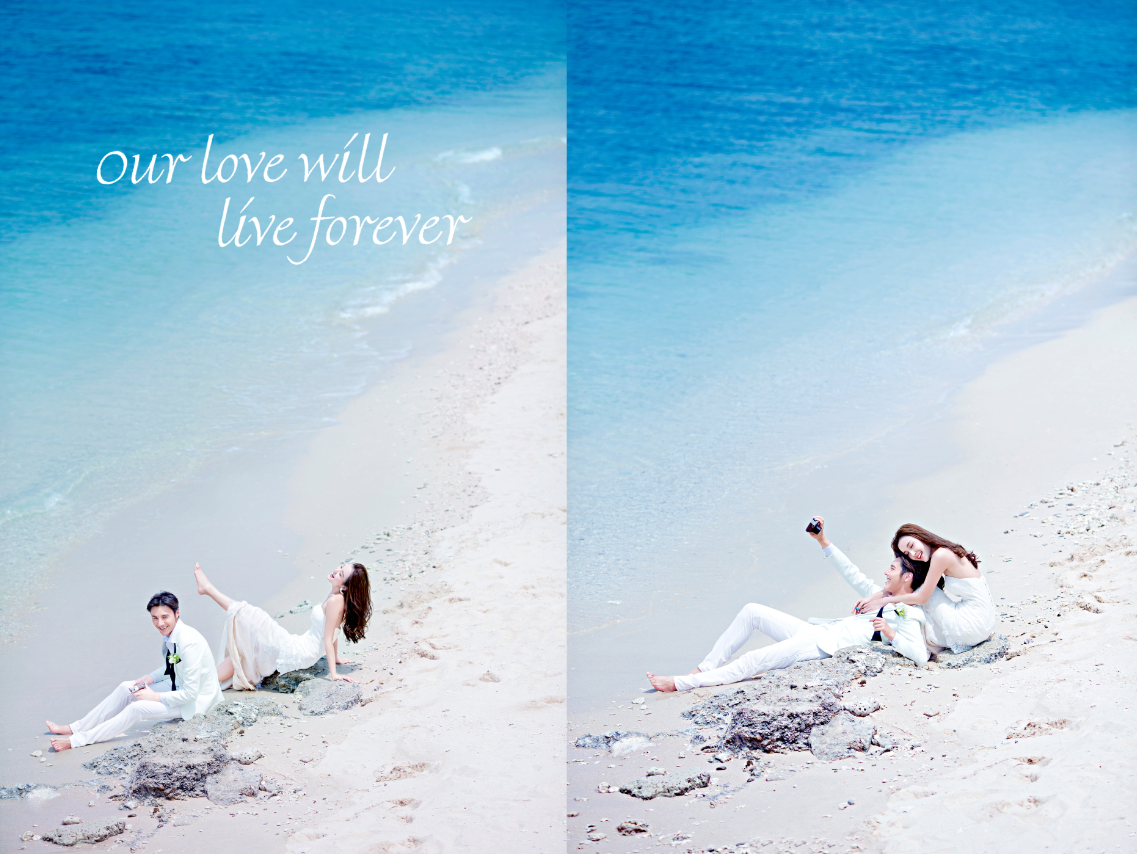 一对一拍摄各6套服装青岛海景拍摄