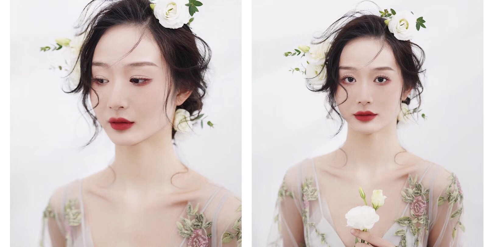 跟妆新娘化妆造型花絮案例