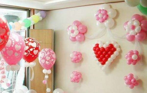 婚房气球布置教程 怎么把婚房气球粘在墙上