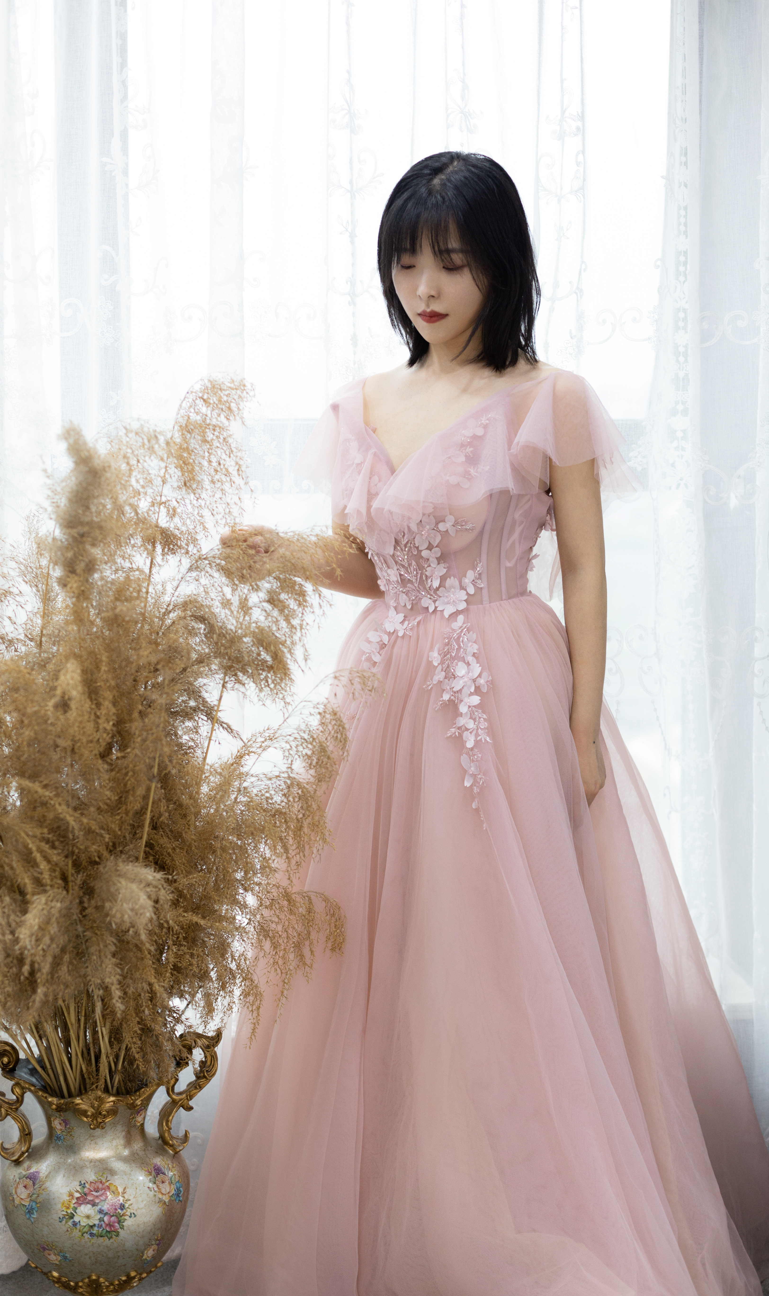 【黛莉露丝】高端豆沙色敬酒服 19年主流色 可爱