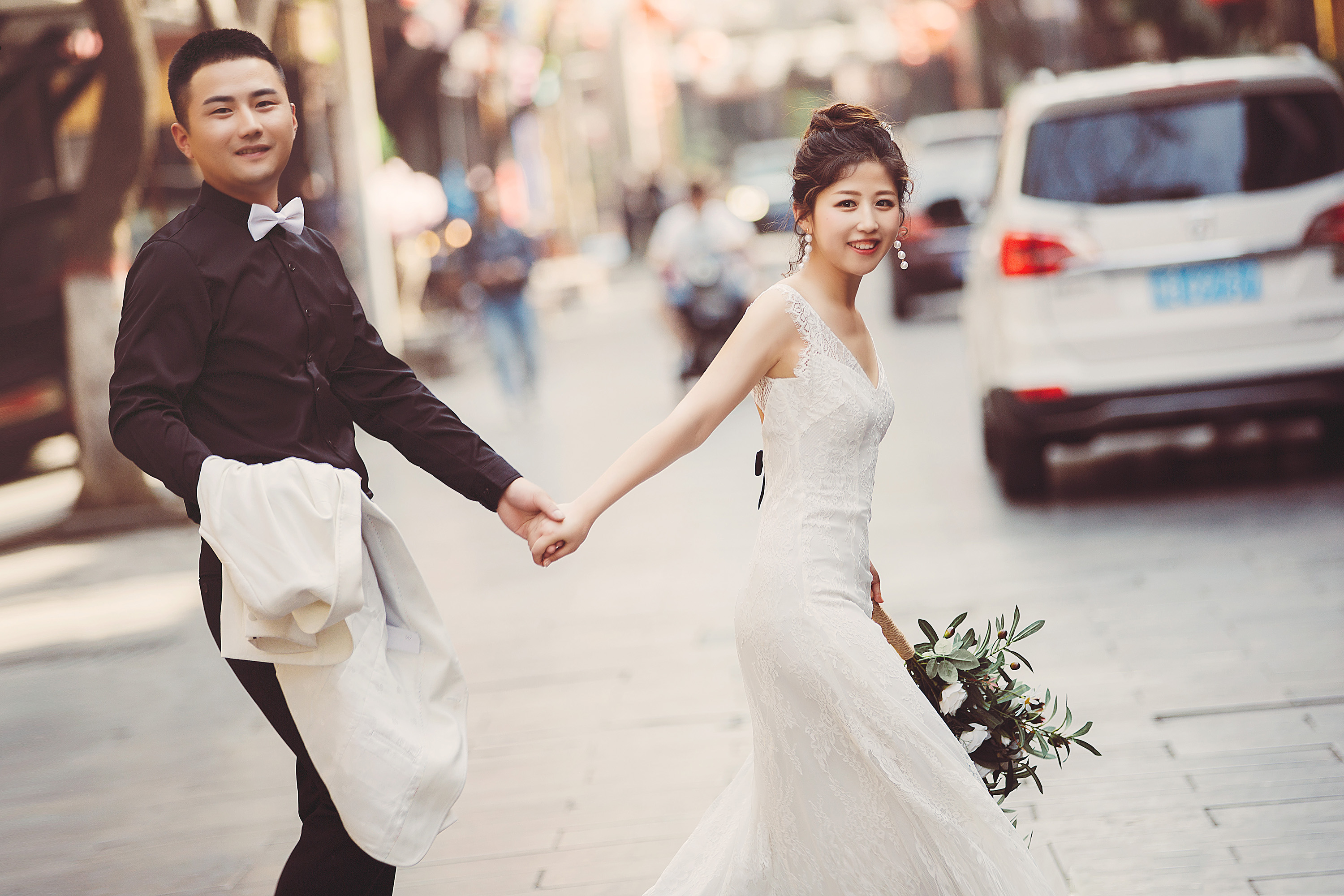 白蜗牛 纪实情绪文艺婚纱照