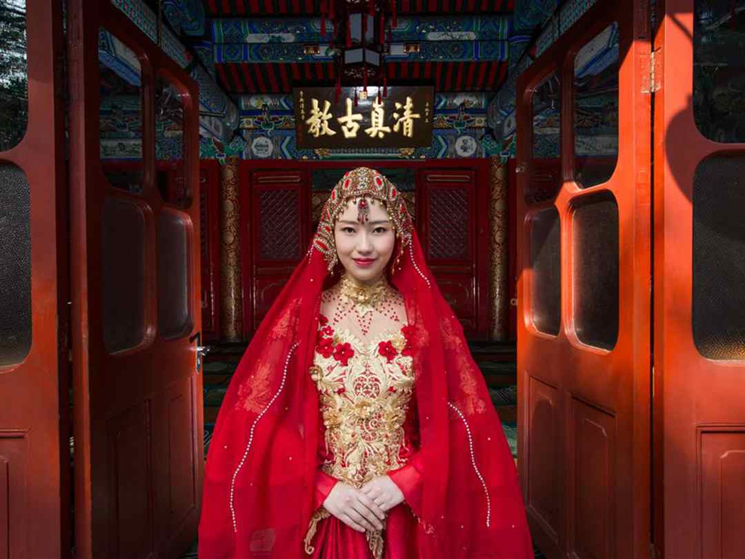 市區(qū)單外景拍攝  穆斯林婚紗攝影 回族婚紗攝影