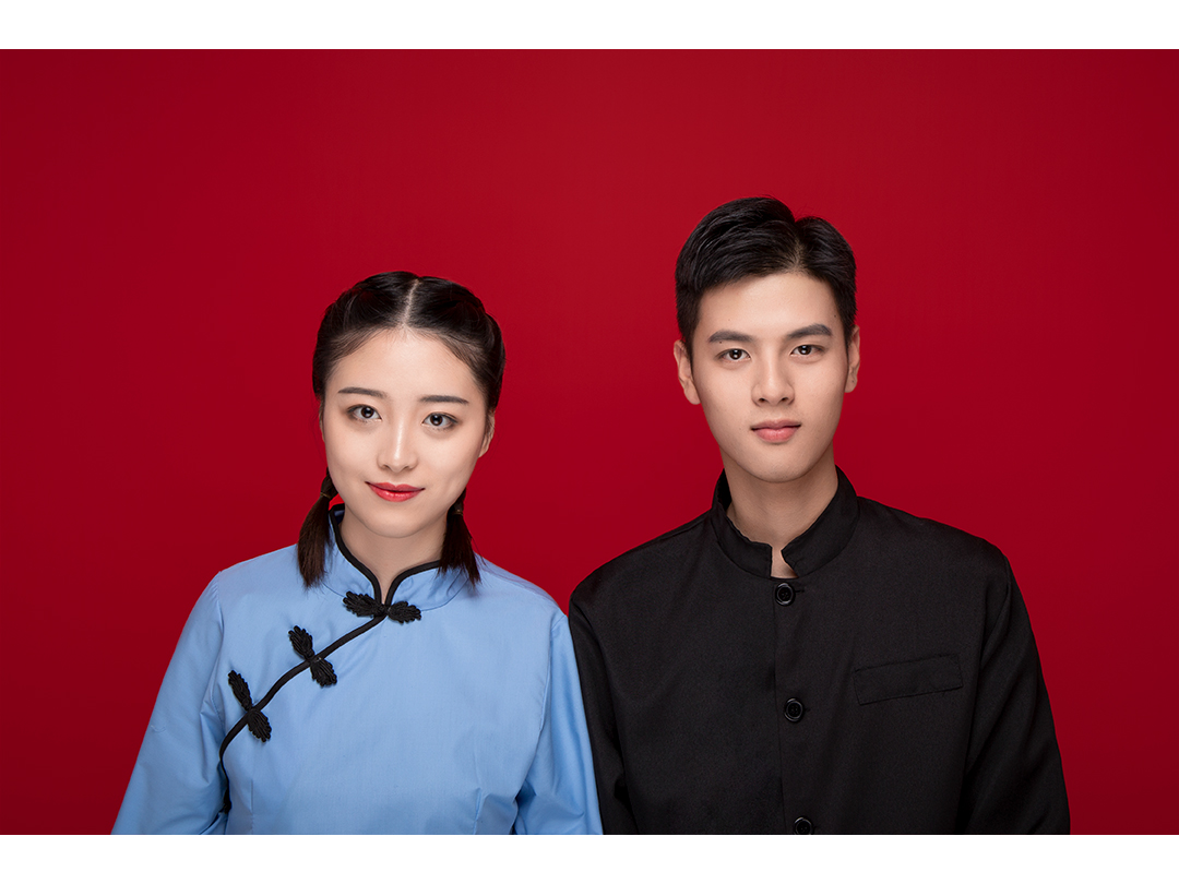 【小清新】甜蜜結(jié)婚登記照 化妝+精修（立等可取）