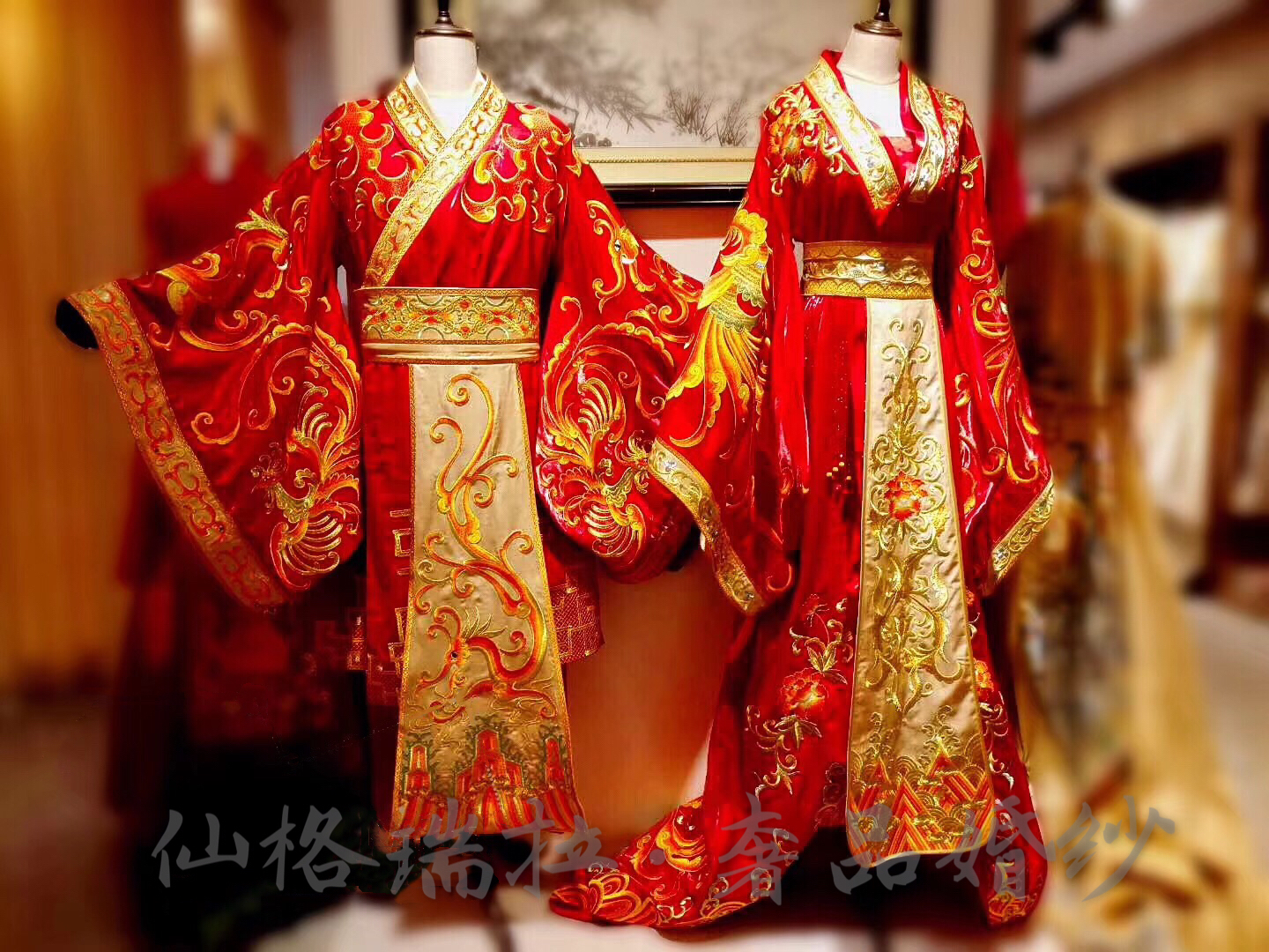 汉服婚礼 汉唐风新中式婚礼婚服