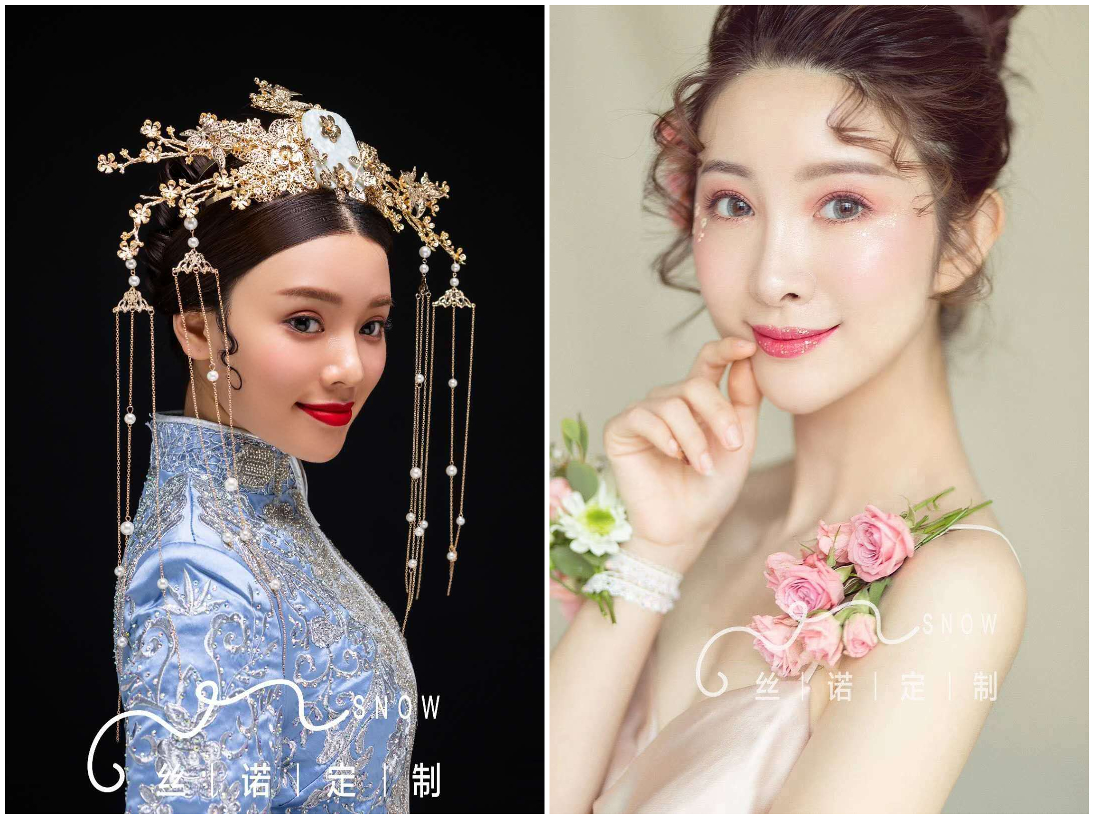 结婚当天全程彩妆造型及秀禾礼服