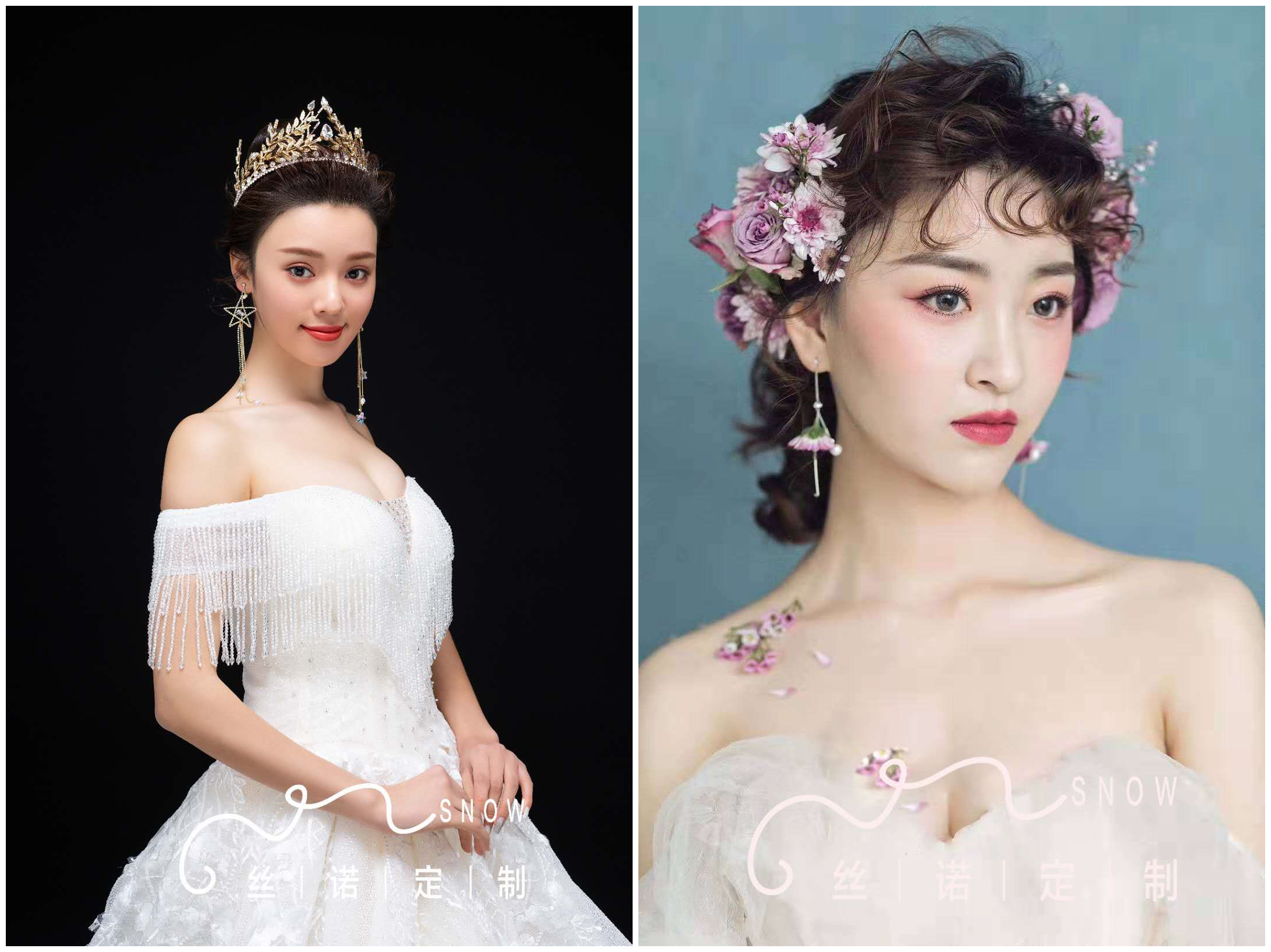 结婚当天全程彩妆造型及秀禾礼服