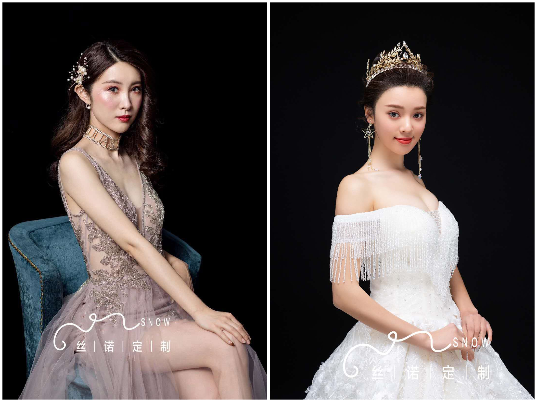 结婚当天全程彩妆造型及秀禾礼服