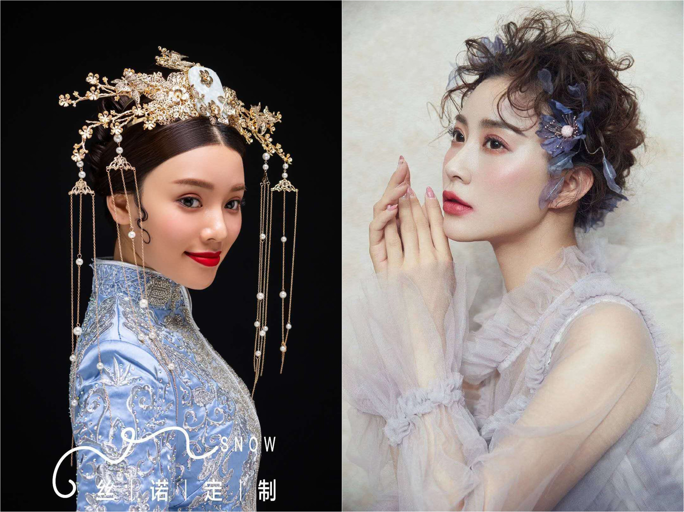 结婚当天全程彩妆造型及秀禾礼服