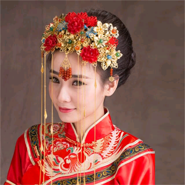 中式新娘妆图片及画法