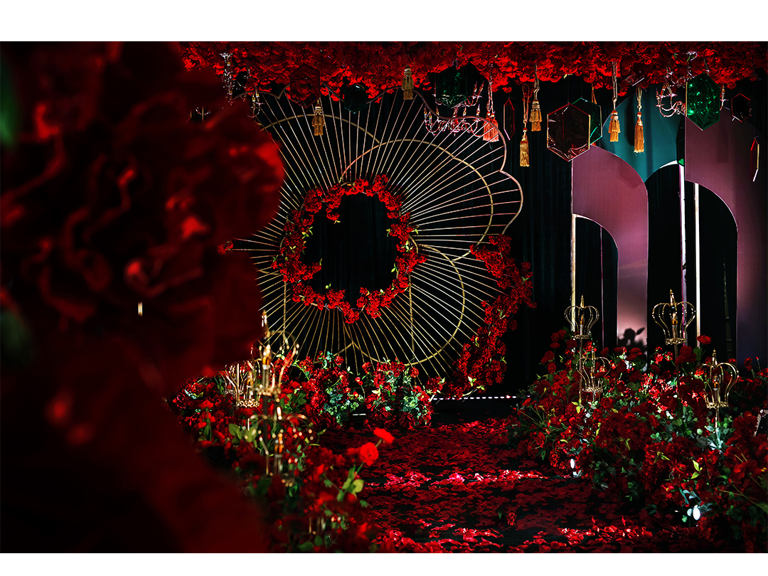 爱尔语典 红黑色大气婚礼