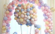 ​结婚气球拱门图片 结婚的气球拱门怎么制作
