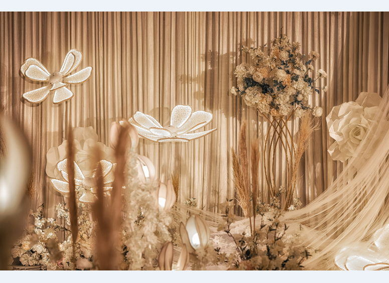 玖月婚礼 香槟色 简约唯美婚礼 赠婚房布置 婚礼策划 婚礼纪