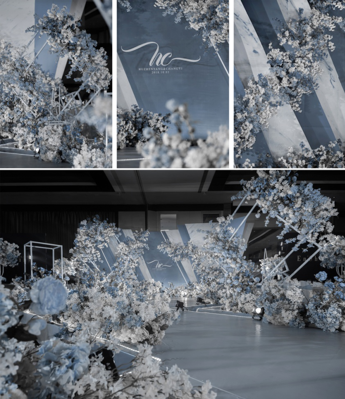 一森婚礼案例#---蓝灰调(莫兰迪色系)