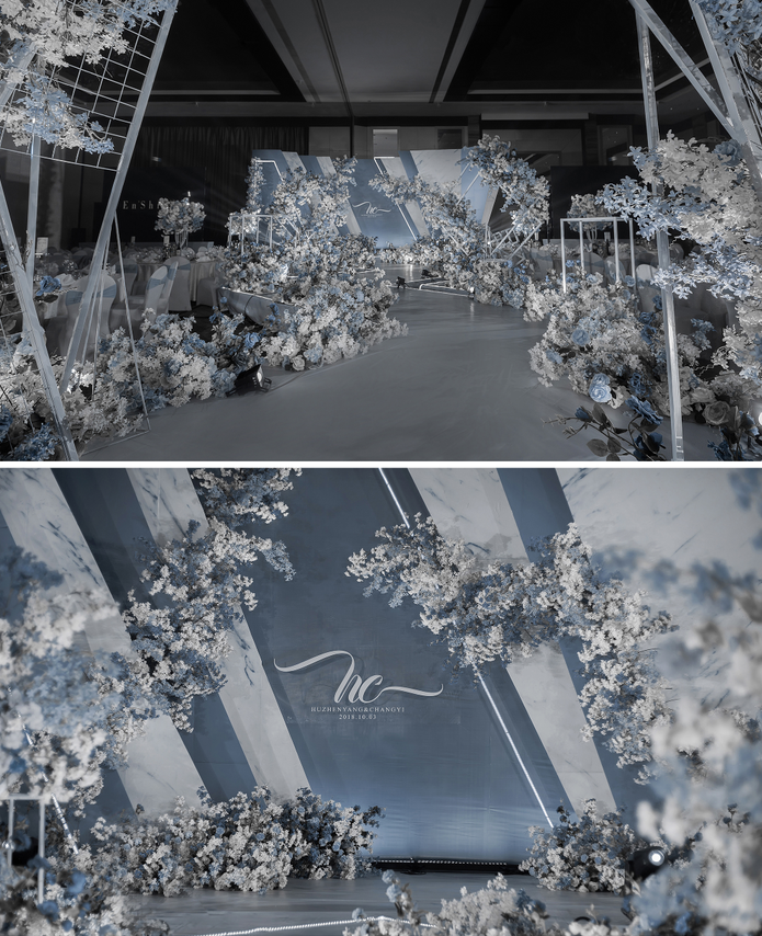 一森婚礼案例#---蓝灰调(莫兰迪色系)